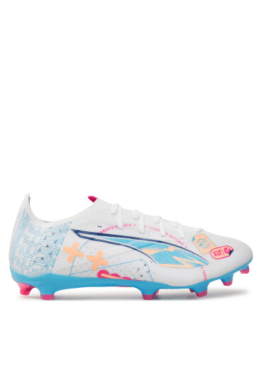 Puma Обувки за футбол ULTRA 5 MATCH VOL. UP FG/AG 108064 01 Бял - Mera.bg