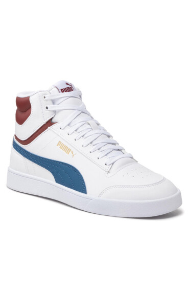 Puma Сникърси Shuffle Mid 380748 10 White/Lakeblue/Red/Gold - Mera.bg