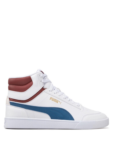 Puma Сникърси Shuffle Mid 380748 10 White/Lakeblue/Red/Gold - Mera.bg
