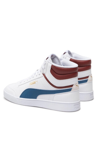 Puma Сникърси Shuffle Mid 380748 10 White/Lakeblue/Red/Gold - Mera.bg