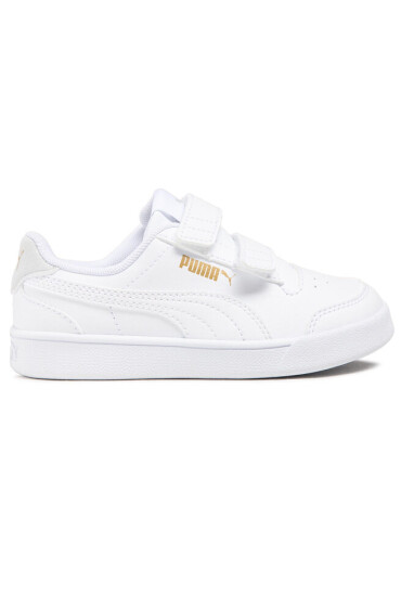 Puma Сникърси Shuffle V Ps 375689 04 White/White/Gray/Gold - Mera.bg