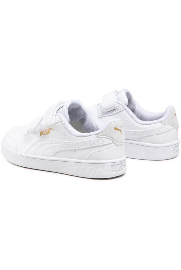 Puma Сникърси Shuffle V Ps 375689 04 White/White/Gray/Gold - Mera.bg