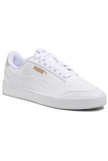 Puma Сникърси Shuffle Jr 375688 01 White/White/Gray/Gold - Mera.bg