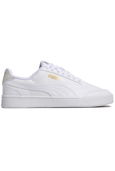 Puma Сникърси Shuffle Jr 375688 01 White/White/Gray/Gold - Mera.bg