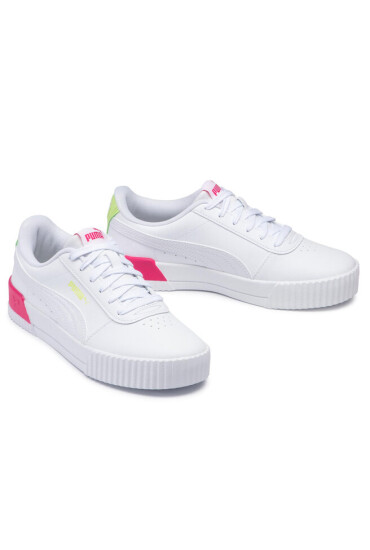 Puma Сникърси Carina Vivid Jr 374695 01 White/ White - Mera.bg