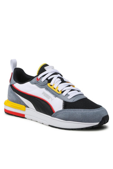 Puma Сникърси R22 383462 20 Gray/Black/White/Pele Yellow - Mera.bg