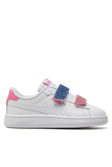 Puma Сникърси Smash 3.0 L Glitter Velcro V Inf 395610-01 Бял - Mera.bg