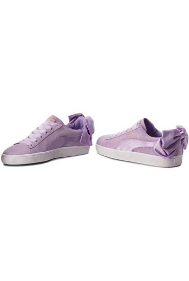 Puma Сникърси Suede Bow Jr 367316 03 Purple Rose/Purple Rose - Mera.bg