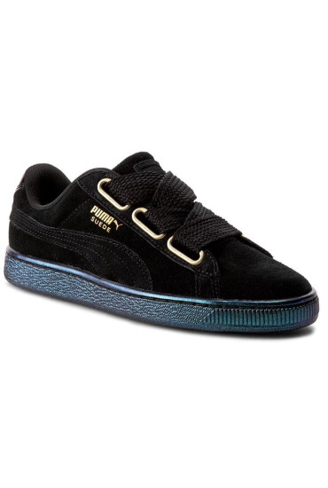 Puma Сникърси Suede Heart Satin Wn's 362714 03 Black/ Black - Mera.bg