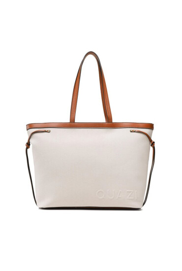 QUAZI Дамска чанта MQS-A-007-03 Beige - Mera.bg