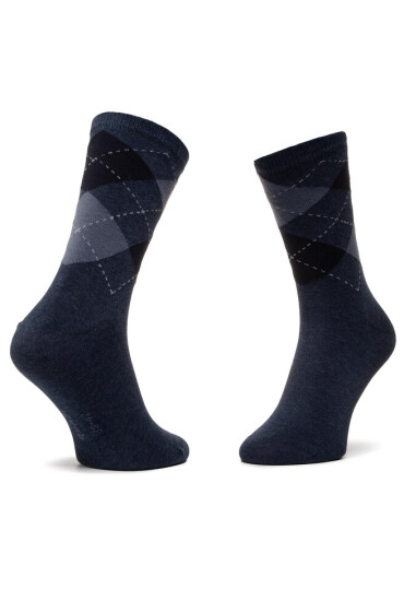 QUAZI Комплект 3 чифта дълги чорапи мъжки QZ-SOCKS-65-04-WOMAN-002 Тъмносин - Mera.bg