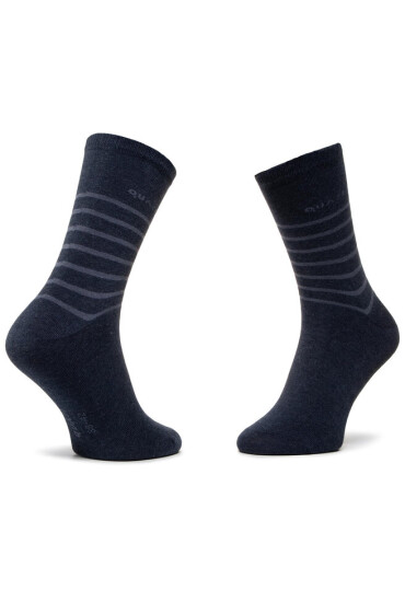QUAZI Комплект 3 чифта дълги чорапи мъжки QZ-SOCKS-65-04-WOMAN-002 Тъмносин - Mera.bg