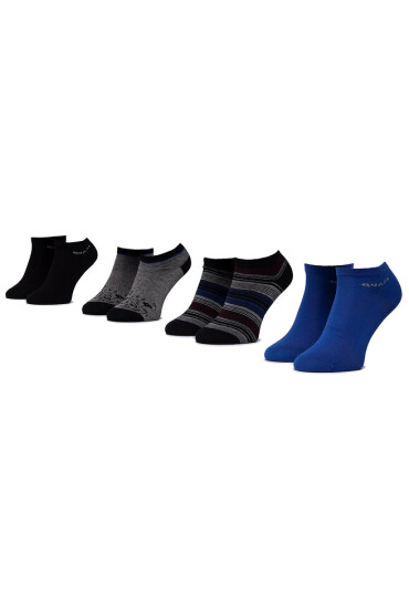 QUAZI Комплект 4 чифта къси чорапи дамски QZ-SOCKS-65-04-WOMAN-007 Черен - Mera.bg