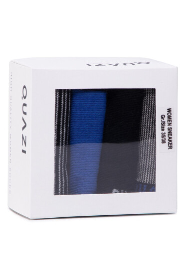 QUAZI Комплект 4 чифта къси чорапи дамски QZ-SOCKS-65-04-WOMAN-007 Черен - Mera.bg