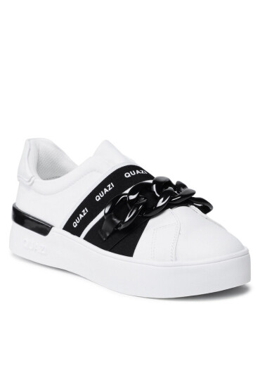 QUAZI Сникърси WS5686-02 White - Mera.bg