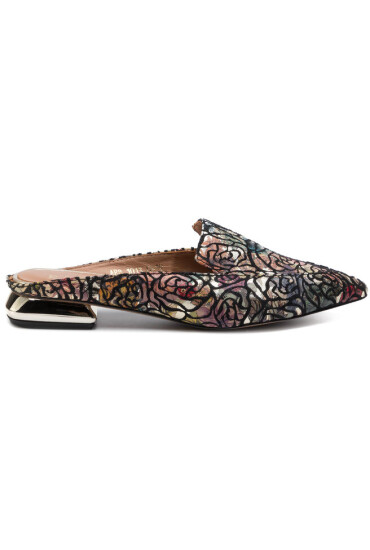 R.Polański Чехли 1013 Czarny Kwiaty - Mera.bg