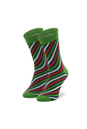Rainbow Socks Комплект 3 чифта дълги чорапи мъжки Xmas Socks Box Stripes Pak 3 Зелен - Mera.bg
