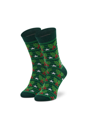 Rainbow Socks Комплект 3 чифта дълги чорапи мъжки Xmas Socks Box Stripes Pak 3 Зелен - Mera.bg