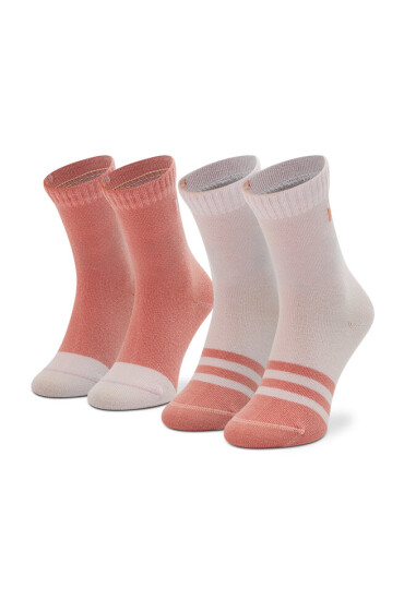Reima Комплект 2 чифта дълги чорапи детски Jalkaan 527375 Coral Pink 3211 - Mera.bg