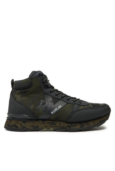 REPLAY Сникърси Arthur Mid Camo Mid-Top GMS68.000.C0092T Зелен - Mera.bg