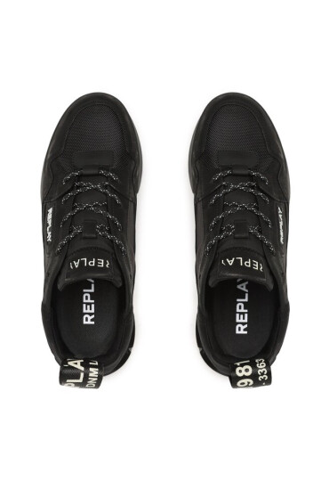 Replay Сникърси Field Classic X GMS1P .000.C0032L Black 0003 - Mera.bg