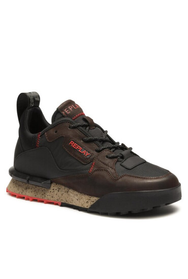 Replay Сникърси Field Classic X GMS1P.000.C0032L Dk Brown Black 0090 - Mera.bg