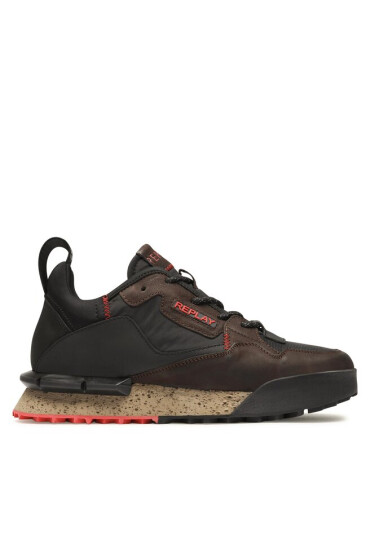 Replay Сникърси Field Classic X GMS1P.000.C0032L Dk Brown Black 0090 - Mera.bg