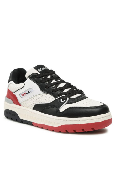 Replay Сникърси Gemini Perforated GMZ4S.000.C0002L Black/Off Wht/Red 3182 - Mera.bg