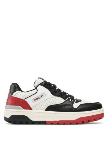 Replay Сникърси Gemini Perforated GMZ4S.000.C0002L Black/Off Wht/Red 3182 - Mera.bg