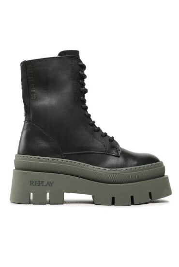 Replay Туристически oбувки Nathalie GWL82.000.C0003L Black Mil Grn 1659 - Mera.bg
