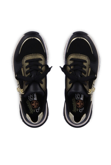 Rieker Сникърси M6616-00 Schwarz / Lightgold / Schwarz / Ginger / Antik / Schwarz 00 - Mera.bg