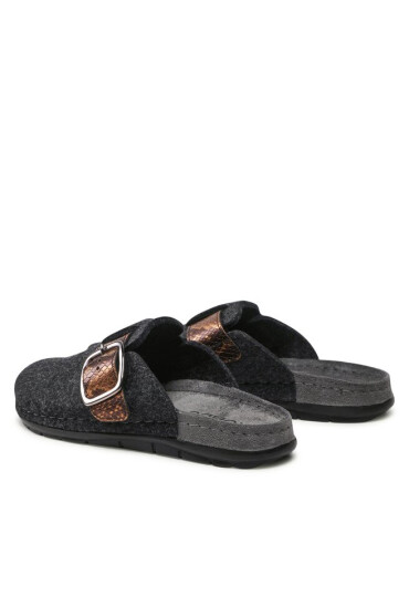 Rohde Пантофи 6190 Black/Grey 96 - Mera.bg