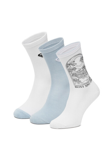Roxy Дълги чорапи AS__05W_SS25 (3-PACK) Бял - Mera.bg