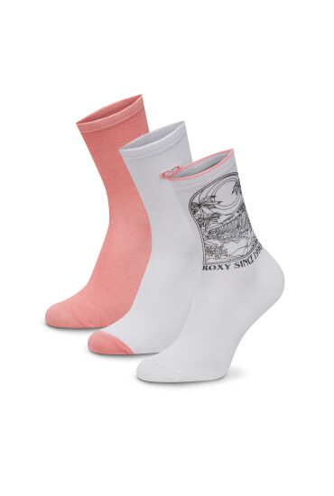 Roxy Дълги чорапи AS__05W_SS25 (3-PACK) Розов - Mera.bg