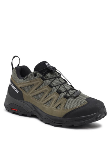 Salomon Туристически X Ward Leather GORE-TEX L47182200 Зелен - Mera.bg