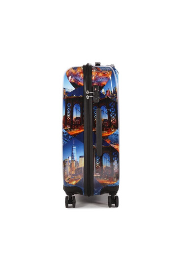 Saxoline Среден куфар Trolley Assorted 1418H0.60.10 Син - Mera.bg
