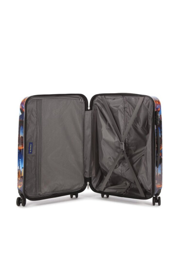 Saxoline Среден куфар Trolley Assorted 1418H0.60.10 Син - Mera.bg