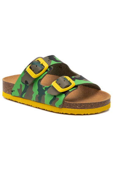 Scholl Чехли Air Bag Kid F29642 1602 270 Green/Yellow - Mera.bg