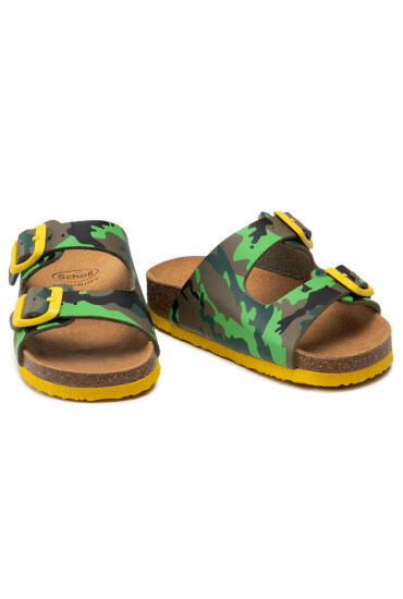 Scholl Чехли Air Bag Kid F29642 1602 270 Green/Yellow - Mera.bg