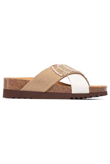 Scholl Чехли La Serena 2.0 F27753 2224 350 Sand/Off White - Mera.bg