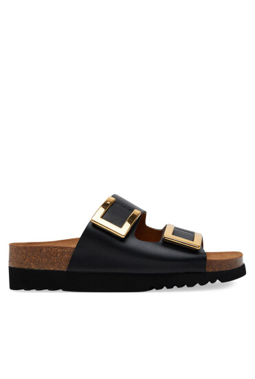 Scholl Чехли Mules Black Monterey 2 Straps Ad F305841004 1004 Черен - Mera.bg