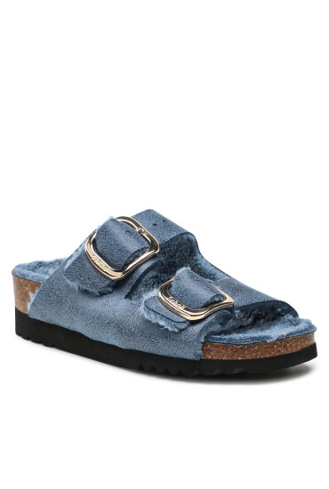 Scholl Пантофи Ilary Fluffy F29534 1007 350 Blue - Mera.bg