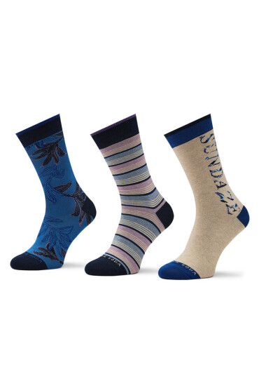 Scotch & Soda Комплект 3 чифта дълги чорапи мъжки 169445 Combo A 0217 - Mera.bg