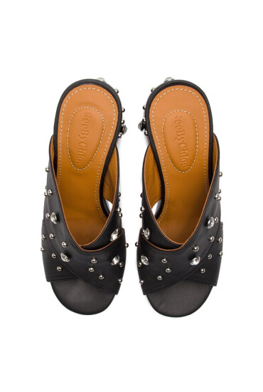 See By Chloé Чехли SB31089B Nappa Matt 999 Nero/Strass - Mera.bg