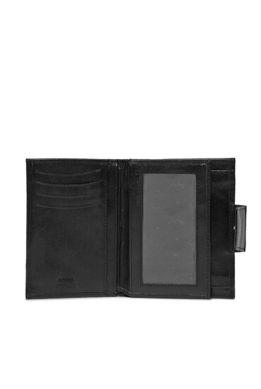 Semi Line Голям мъжки портфейл P8261-0 Черен - Mera.bg
