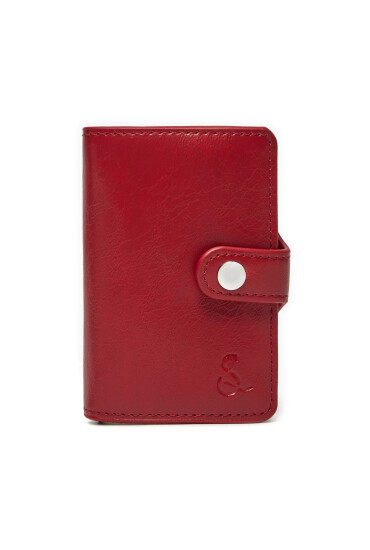 Semi Line Калъф за кредитни карти P8296-4 Червен - Mera.bg