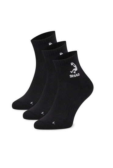 SHAQ Къси чорапи AS_SHQ_H_001Z_SS25 (3-PACK) Черен - Mera.bg