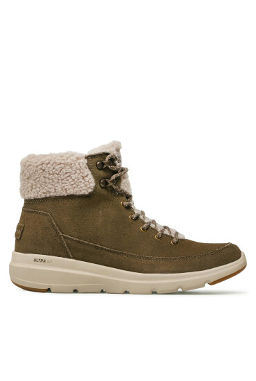 Skechers Зимни обувки Glacial Ultra 16677/OLV Зелен - Mera.bg