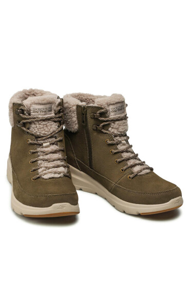 Skechers Зимни обувки Glacial Ultra 16677/OLV Зелен - Mera.bg