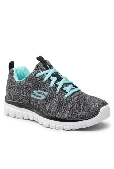 Skechers Обувки Twisted Fortune 12614/BKTQ Black/Turquoise - Mera.bg